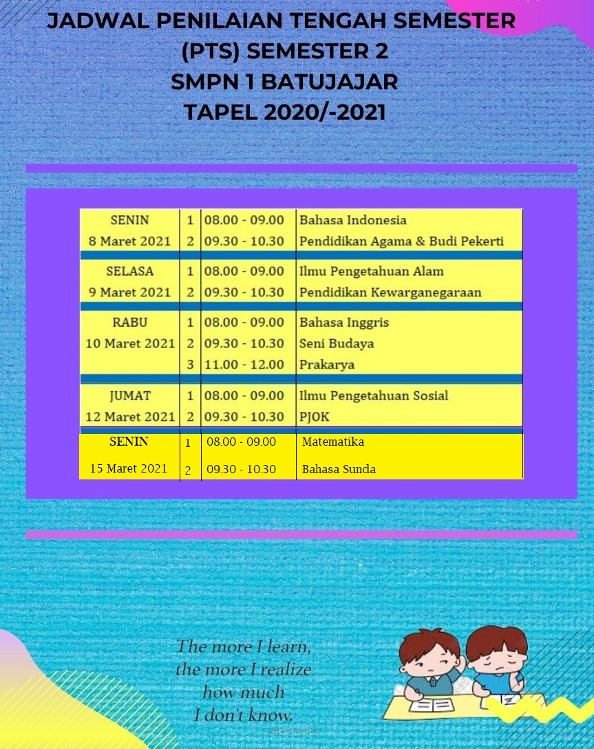 Perubahan Jadwal PTS 2020/2021